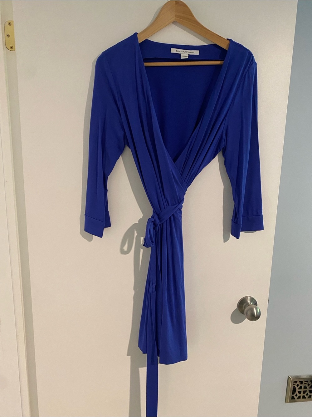 Diane Von Furstenberg Royal Blue Wrap Dress